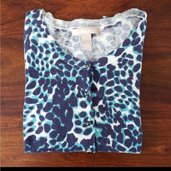 BANANA REPUBLIC Animal Print Cardigan - Picture 6 of 10